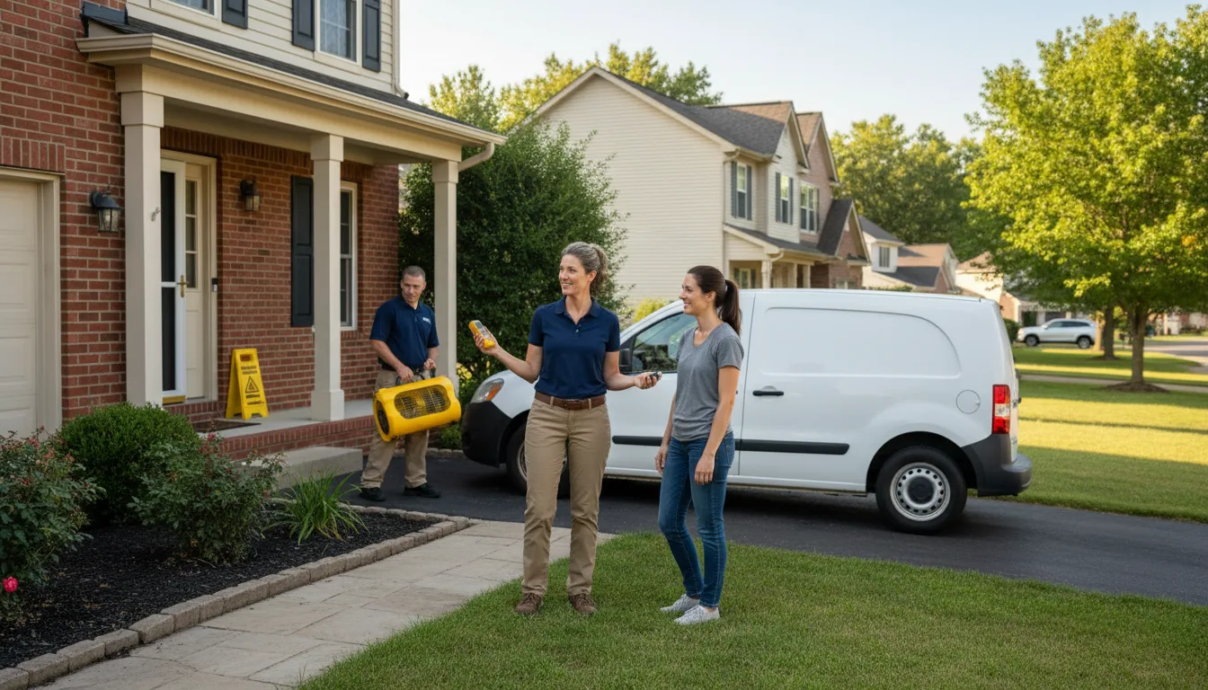 Water restoration image for Dehumidification And Cleanup Services in Hickory, KY